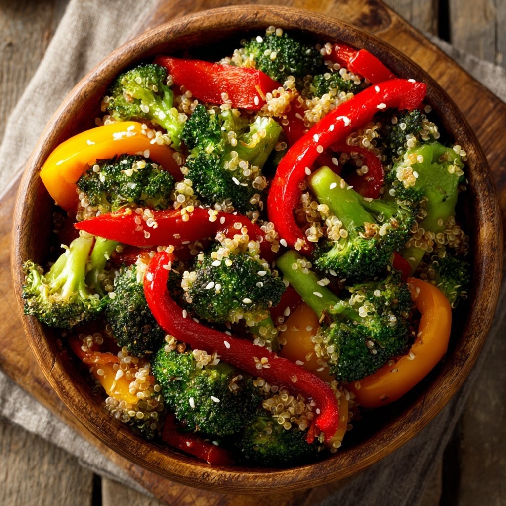 Kalorienarme Gemüse Bowl Mit Brokkoli