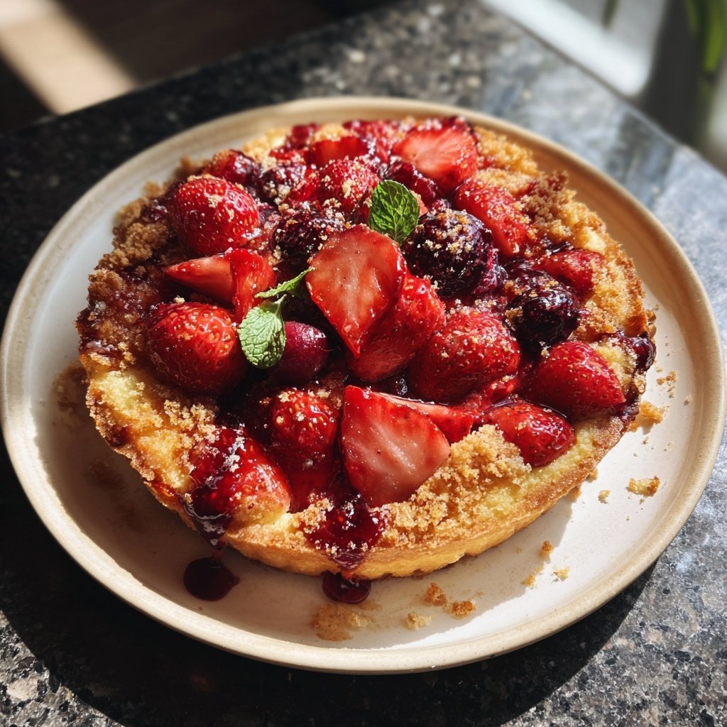 Erdbeerkuchen Mit Beerenmix