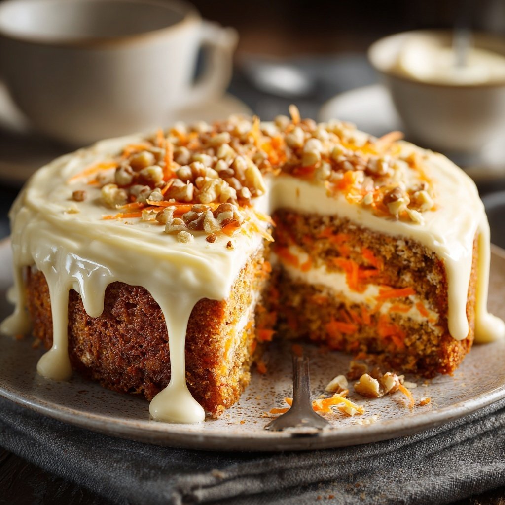 Karottenkuchen Mit Frischkäse Creme