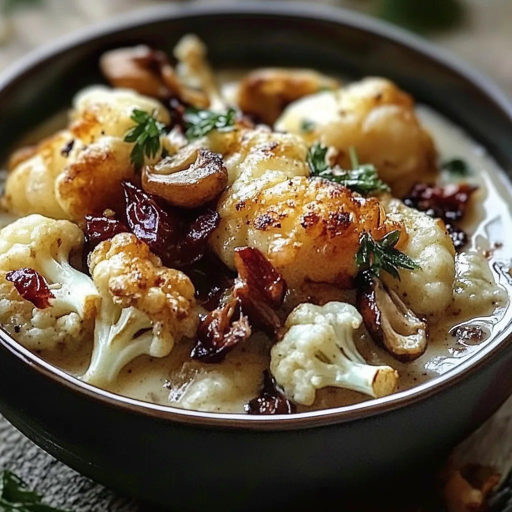 Gebratener Blumenkohl mit Honig-Curry