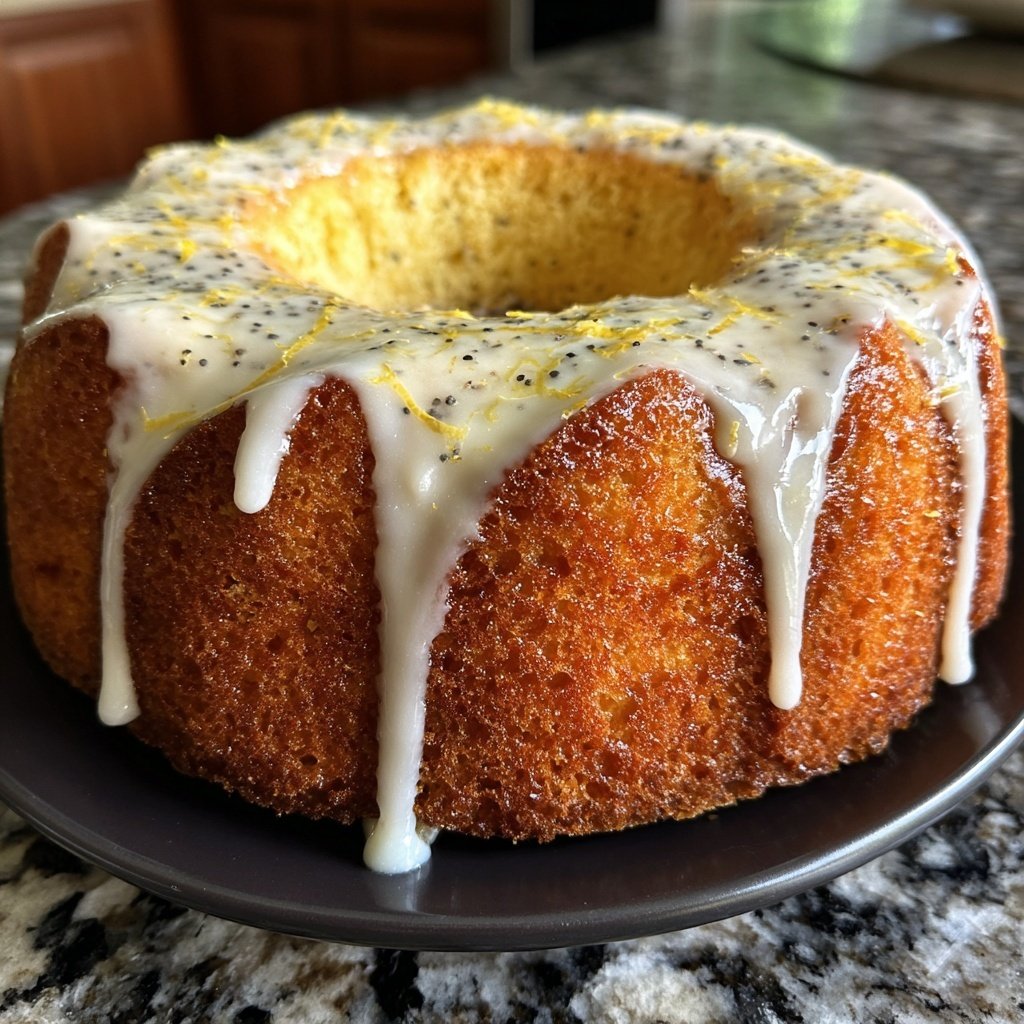Zitronenkuchen mit Joghurt und Vanille