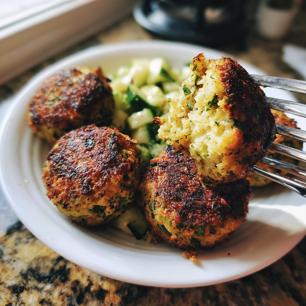 Falafel mit Gurkensalat