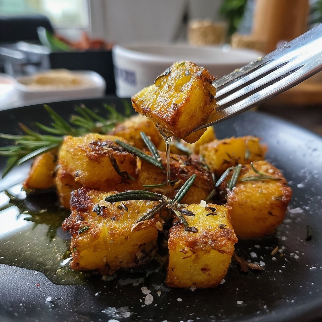 Ofen Kartoffel Würfel Mit Kräutern