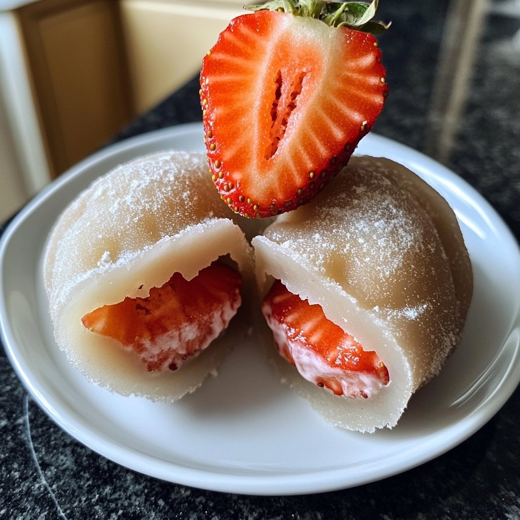 Erdbeer-Mochi